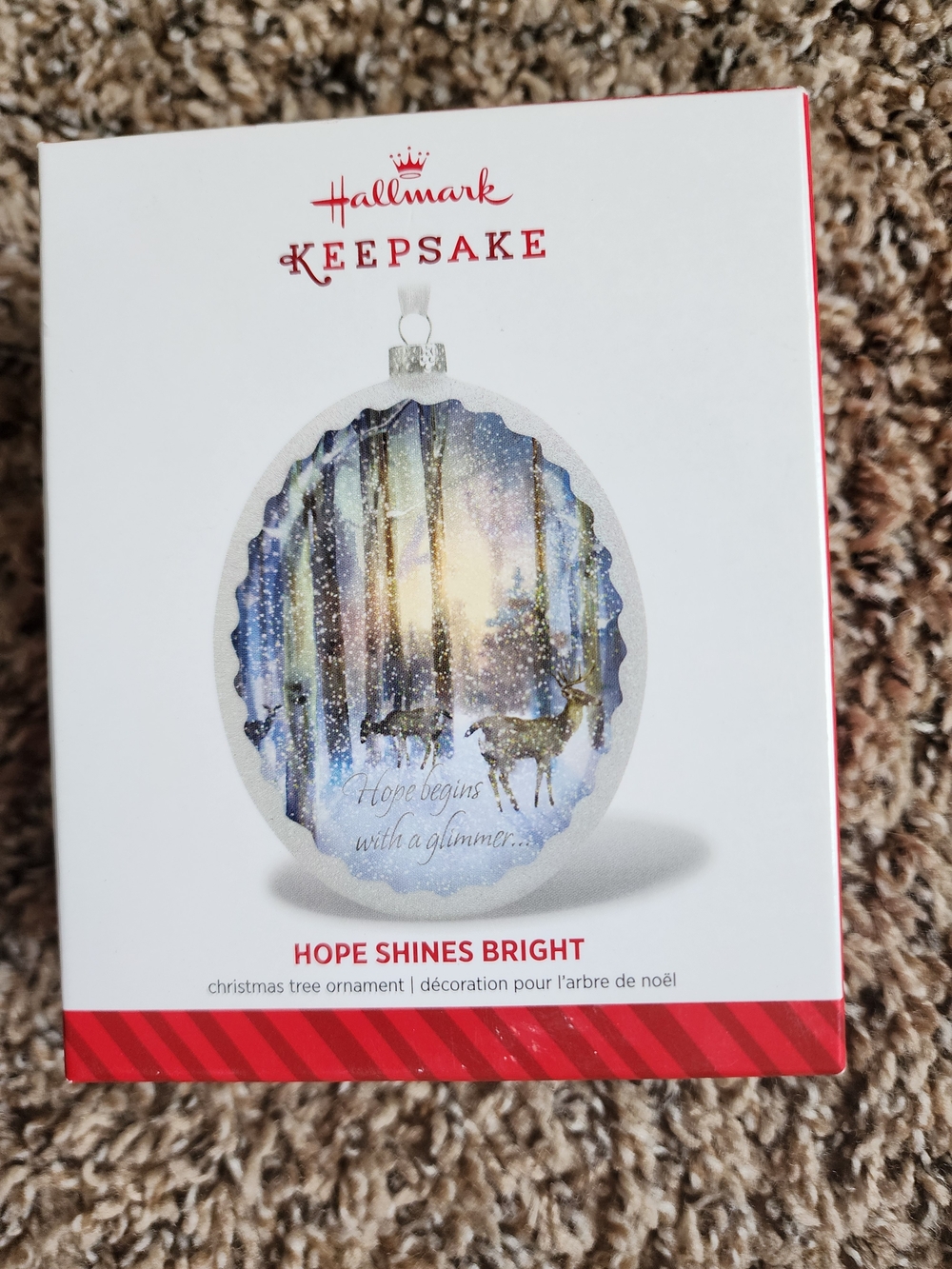 Hallmark Keepsake Blue and White Winter Forest Ornament